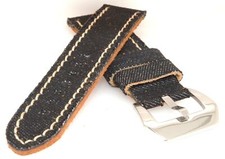 Jeans/Leder Uhrenarmband