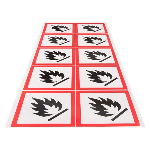 Flammen aufkleber brennbares - aufkleber,