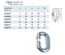 Marine C Ring Edelstahl A4