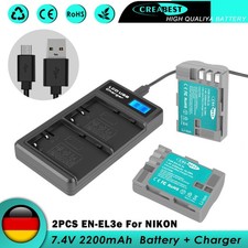 2× Akku EN-EL3 & Dual