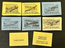 Streichholzetiketten / Streichholzbilder Flugzeuge - Pinkeltje Speelgoed 1-96