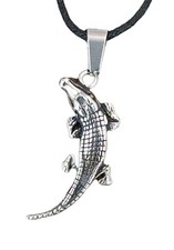 Krokodil Anhänger Edelstahl