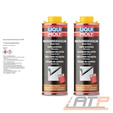 2x LIQUI MOLY 1 L HOHLRAUMVERSIEGELUNG HELLBRAUN WACHSBASIS HOHLRAUMSCHUTZ