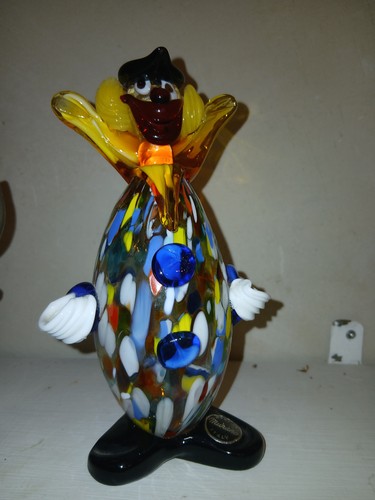 Murano glas clown figur - murano,