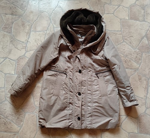 Brauner anorak parka mit - brauner,