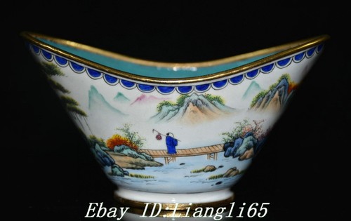 Old cloisonne enamel - old,