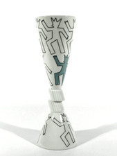 WÄCHTERSBACH Fayence Becher /