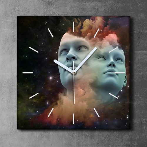 Wanduhr uhr wandbild leinwand - wanduhr,