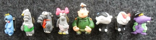 Mini figuren anstecknadeln - mini, 8
