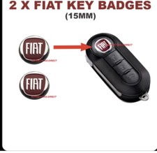 2x Fiat Autoschlüssel 3D