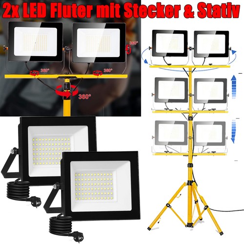 Led fluter außen strahler - 2x,