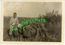 Zündapp KS 750 Heer WH original Einsatz Foto Wehrmachtsgespann Kradmelder