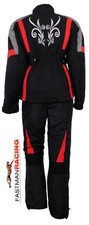 Motorradkombi Textil Damen Rot