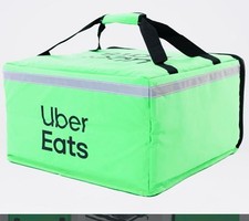 Neues Design Uber Eat Food Delivery ungeöffnet - isolierte extra große Tasche für warme Speisen