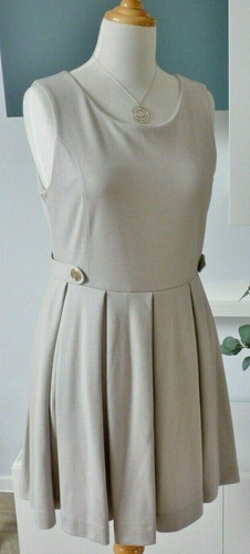 Kleid beige goldene - h&m,
