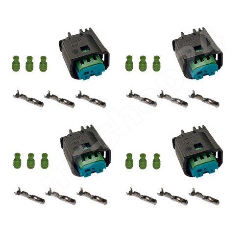 Stecker polig - 4x, 3-polig