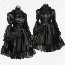 Gothic Lolita Girl maid Black