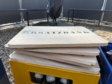 4er Set Bierkastensitz aus Holz 🍺 Sitzauflage, Hocker, & Tisch | Grillen Party