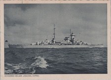 Andres AK Postkarte Kreuzer Admiral Hipper deutsche Kriegsmarine 2. Weltkrieg
