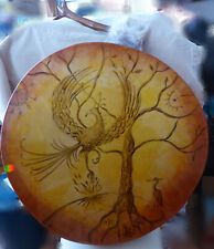 Schamanentrommel mit Schlägel, 50cm Ø  Handarbeit, Kunstwerk