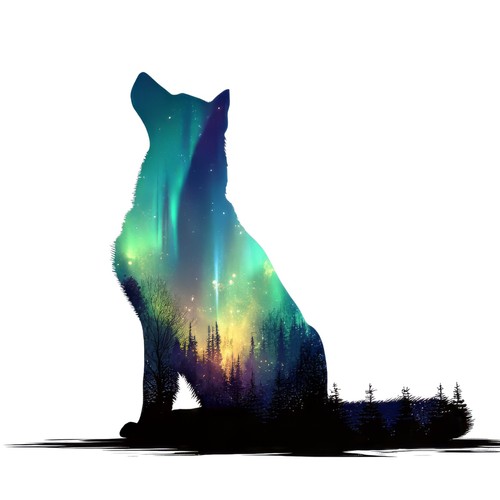 Sticker hund aurora - sticker,