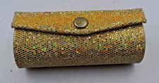 Lippenstift Box, Lippenstiftetui mit Glitzer und einem innenliegenden Spiegel.
