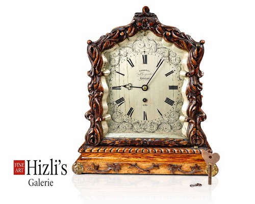 Bracket clock floral connell - clock,