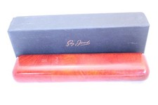 GUY JANOT ZIGARRENETUI, Wurzelholz 2er(21x4,3x2,1 cm Innen) Neu, Italy