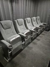 Kinosessel Casablanca 5er Reihe Kinositze Schwarz