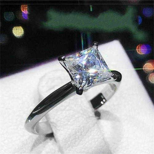 Princess diamant solitär - 2,