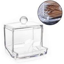 Cylindrischer Kosmetikbehälter für Make up Wattepad Wattestäbchen Aufbewahrung