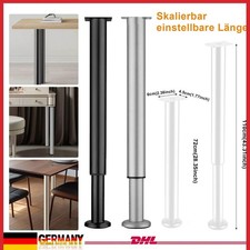 Tischbeine 710-1100mm Ø 60 mm sehr stabil Tischfüße höhenverstellbar Stahl DE🔥
