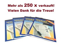 4 x Spielblock Würfelspiel