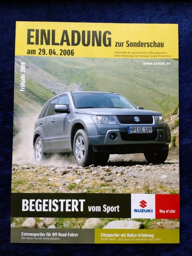 Suzuki programm 2006 vitara - suzuki,