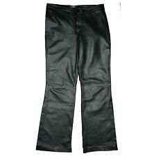 Camera Women Lederhose Biker Bootcut Leder Hose Lammnappa L 40 W31 L32 schwarz