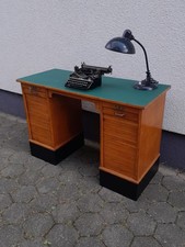 Rolladenschreibtisch Eiche Desk Table Art Deco Bauhaus Mid Century