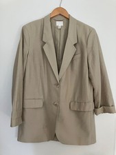 H&M M Blazer Beige Viscose