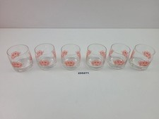 6 Gläser DDR Glas transparent
