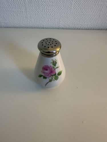 Meissen salzstreuer rote rose - meissen,