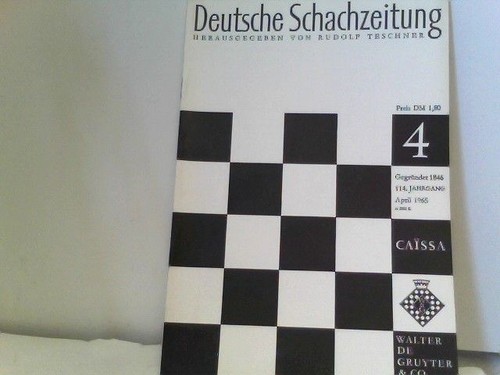 Deutsche schachzeitung caissa - deutsche,