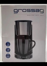 Grossag Kaffeautomat Espresso Automat inkl. Keramiktasse Büro Schwarz 380W 240V