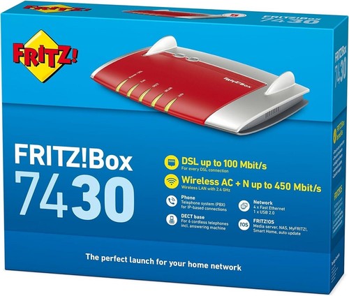 Avm fritzbox 7430 wlan router - fritzbox,