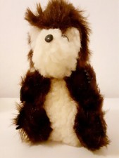 DDR Kuscheltier Maulwurf, Synthetik mit Plastikkrallen