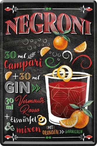 Blechschild cocktail rezept - blechschild,