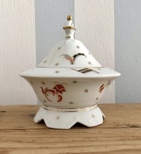 Antik Art Déco Porzellan Dose Deckeldose Schatulle Bonboniere Carstens Sorau