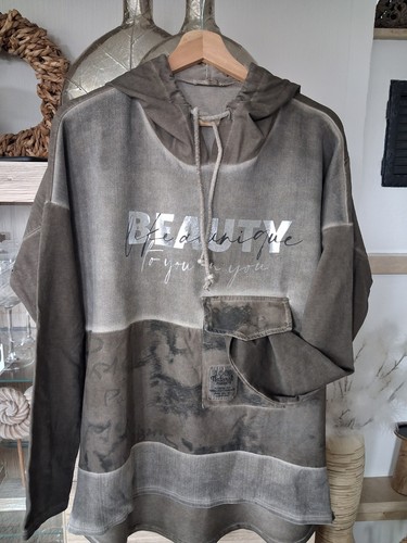 Kapuzenpulli damen erdfarben - kapuzenpulli,