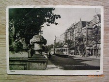 Danzig Gdansk Langfuhr - Markt mit Strassenbahn , gel.1941