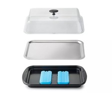 Betty Bossi Kühlplatte mit Deckel, 43x29 cm incl. Kühlakkus Buffet