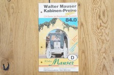MAUSER Traktorkabinen Prospekt Typ Serie-CX 20 Seiten 1984