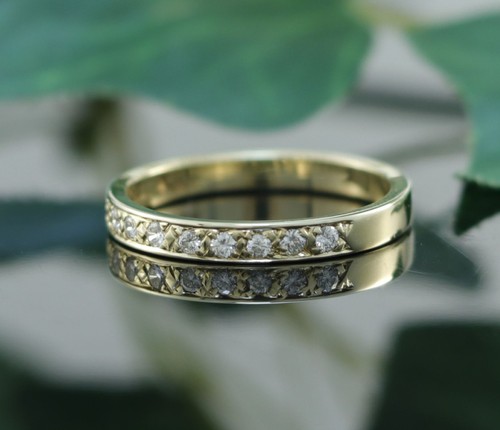 Brillant halbmemory ring - ring, in